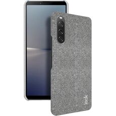 Per Sony Xperia 10 V serie imak Ruiyi Texture in tessuto PU + custodia per PC (grigio chiaro)