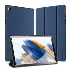 Custodia magnetica per tablet in pelle con vibrazione per Samsung Galaxy Tab A9+ DUX DUCIS Domo Series (blu)