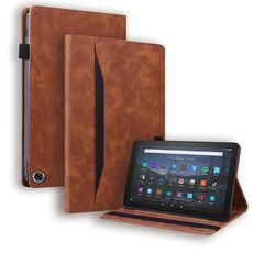 Custodia per tablet in pelle antiurto per Amazon Fire Max 11 2023 (marrone)