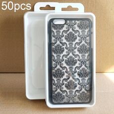 Scatola di imballaggio a conchiglia in PVC per custodia universale per cellulare da 50 pezzi, specifica: M