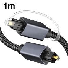 Cavo di ingresso/uscita audio ottico digitale da 1 m compatibile con SPDIF5.1/7.1 OD5.0MM(grigio)