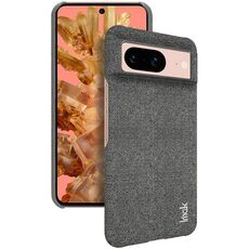 Per Google Pixel 8 serie imak Ruiyi Texture in tessuto PU + custodia per telefono PC (grigio scuro)