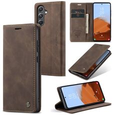 Per Samsung Galaxy S23 FE CaseMe 013 Custodia per telefono in pelle con vibrazione orizzontale multifunzionale (caffè)