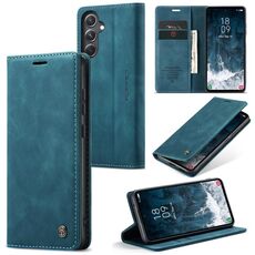 Per Samsung Galaxy S23 FE CaseMe 013 Custodia per telefono in pelle con vibrazione orizzontale multifunzionale (blu)
