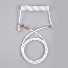 Connettore per aviazione per computer con cavo per tastiera meccanica USB-C/Type-C, lunghezza cavo: 3 m (bianco)