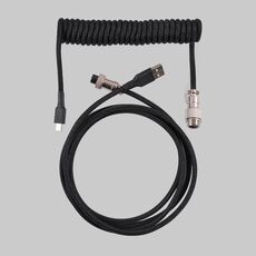 Connettore per aviazione per computer con cavo per tastiera meccanica USB-C/Type-C, lunghezza cavo: 3 m (nero)