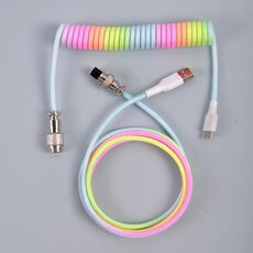 Connettore per aviazione per computer con cavo per tastiera meccanica USB-C/Type-C, lunghezza cavo: 3 m (colorato)