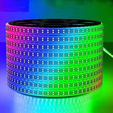 Strisce LED impermeabili e colorate, barra luminosa al neon da 1 m, stile: 5050 Striscia luminosa RGB da 60 perline
