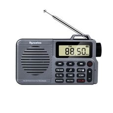 QL-221 Scheda plug-in Bluetooth portatile multifunzionale Radio di registrazione FM/AM a due bande, Stile: Versione USA (Grigio)