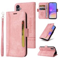Per Samsung Galaxy A05 BETOPNICE Custodia per telefono in pelle con fibbia a doppio lato (rosa)