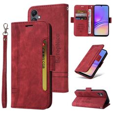 Per Samsung Galaxy A05 BETOPNICE Custodia per telefono in pelle con fibbia a doppio lato (rossa)