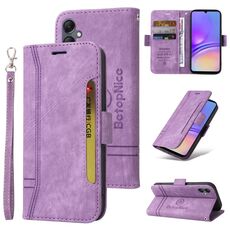 Per Samsung Galaxy A05 BETOPNICE Custodia per telefono in pelle con fibbia a doppio lato (viola)