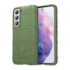 Custodia per telefono in TPU antiurto a copertura totale per Samsung Galaxy S24 5G (verde militare)