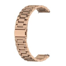Per Huawei Watch GT4 cinturino in metallo con tre perline in acciaio inossidabile da 41 mm (oro rosa)