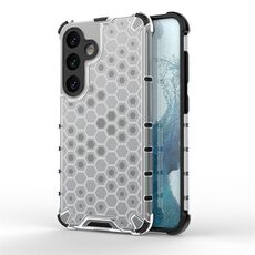 Custodia per telefono a nido d'ape antiurto per Samsung Galaxy S24 5G (bianca)