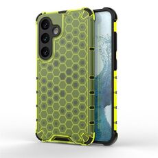 Custodia per telefono a nido d'ape antiurto per Samsung Galaxy S24 5G (verde)
