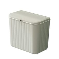 Pattumiera da cucina sospesa da 7 litri con coperchio scorrevole sotto il cestino del lavandino (grigio)