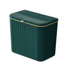 Pattumiera da cucina sospesa da 7 litri con coperchio scorrevole sotto il cestino del lavandino (verde)