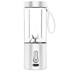 Mini spremiagrumi elettrico portatile multifunzionale USB ricaricabile con tazza per estrattore di succo (bianco)