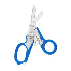 Forbici pieghevoli per gadget multifunzionali per pronto soccorso all'aperto (blu)