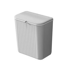 Pattumiera da cucina sospesa da 9 litri con coperchio scorrevole sotto il cestino del lavandino (grigio)