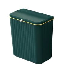 Pattumiera da cucina sospesa da 9 litri con coperchio scorrevole sotto il lavandino pattumiera (verde)