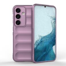 Per Samsung Galaxy S24 5G Magic Shield TPU + custodia per telefono in flanella (viola)