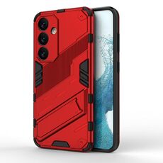 Per Samsung Galaxy S24 5G Punk Armor 2 in 1 PC + custodia per telefono antiurto in TPU con supporto invisibile (rosso)