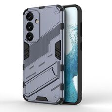 Per Samsung Galaxy S24 5G Punk Armor 2 in 1 PC + custodia per telefono antiurto in TPU con supporto invisibile (grigio)