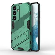 Per Samsung Galaxy S24 5G Punk Armor 2 in 1 PC + Custodia per telefono antiurto in TPU con supporto invisibile (verde)