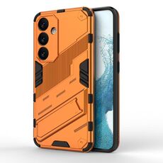 Per Samsung Galaxy S24 5G Punk Armor 2 in 1 PC + custodia per telefono antiurto in TPU con supporto invisibile (arancione)