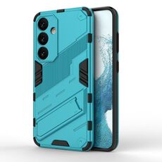 Per Samsung Galaxy S24 5G Punk Armor 2 in 1 PC + custodia per telefono antiurto in TPU con supporto invisibile (blu)