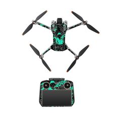 Adesivo protettivo per telecomando corpo drone DJI Mini 4 Pro / RC 2 (Cappello verde)