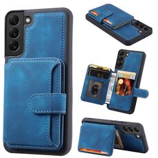Per Samsung Galaxy S22 5G Skin Feel Dream Pennello antifurto Custodia per cellulare portatile antiurto (blu pavone)