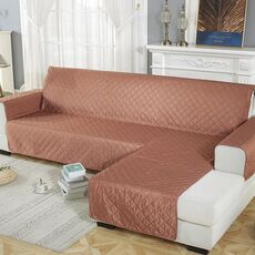 Cuscino per animali domestici antiscivolo impermeabile Copridivano monopezzo assemblato, dimensioni:Left-200x270cm(Arancione)