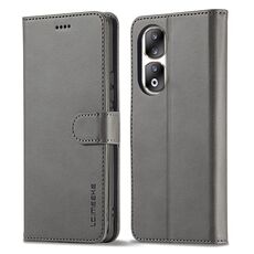 Per Honor 90 Pro LC.IMEEKE Custodia per telefono in pelle con texture di vitello (grigio)