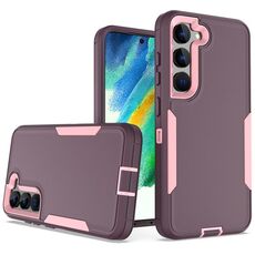 Per Samsung Galaxy S23 5G 2 in 1 custodia magnetica per PC + TPU (viola rosso+rosa)