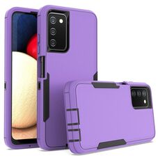 Per Samsung Galaxy A03s 2 in 1 custodia magnetica per PC + TPU (viola+nero)
