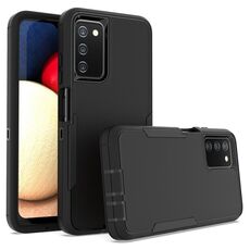 Per Samsung Galaxy A03s 2 in 1 custodia magnetica per PC + TPU (nera)