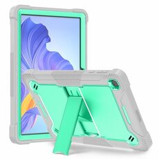 Custodia per tablet PC ibrida in silicone antiurto per Honor Pad X8 con supporto (verde menta + grigio)