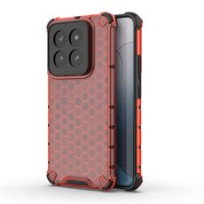 Per Xiaomi 14 Pro Custodia antiurto per telefono a nido d'ape (rossa)