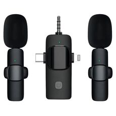 Microfoni Lavalier wireless 3 in 1 per iPhone / Android