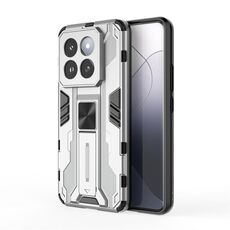 Custodia per telefono TPU ibrida per PC Supersonic Armor per Xiaomi 14 Pro (argento)