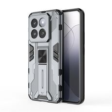 Per Xiaomi 14 Pro Supersonic Armor PC Custodia ibrida in TPU (grigio)