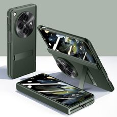 Custodia per telefono antiurto con cerniera integrale per OPPO Find N3 Pioneer Skin-Feel Case-film (verde)