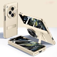 Per OPPO Find N3 Pioneer Skin-Feel Case-film Cerniera integrale Custodia antiurto per telefono (Oro)