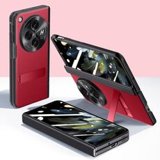 Per OPPO Find N3 Pioneer Skin-Feel Case-film Cerniera integrale Custodia antiurto per telefono(Rosso)