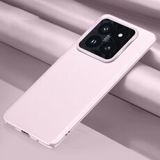 Per Xiaomi 14 Pro Custodia per telefono antiurto all-inclusive in pelle tinta unita (rosa)