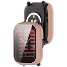 Per Amazfit Aactive PC Cassa dell'orologio in vetro temperato integrata (rosa)