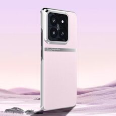 Per Xiaomi 14 Pro Custodia per telefono antiurto all-inclusive in pelle liscia galvanica (rosa)